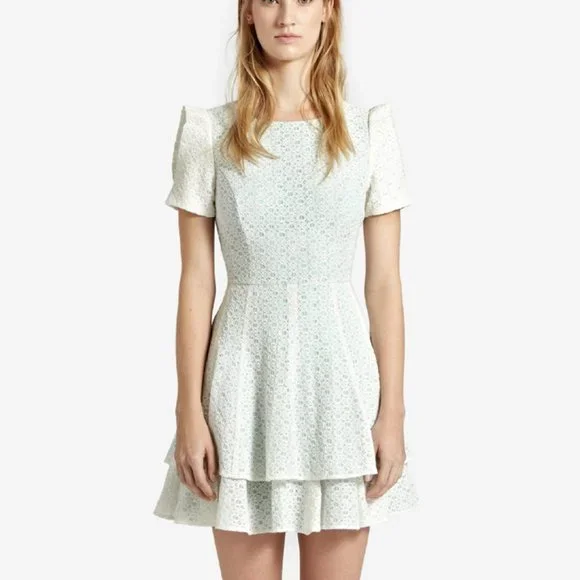Reiss | Dresses | Reiss Nineteen Seventy One Hestia Frill Ivory Dress  Womens Us8 Ivory | Poshmark